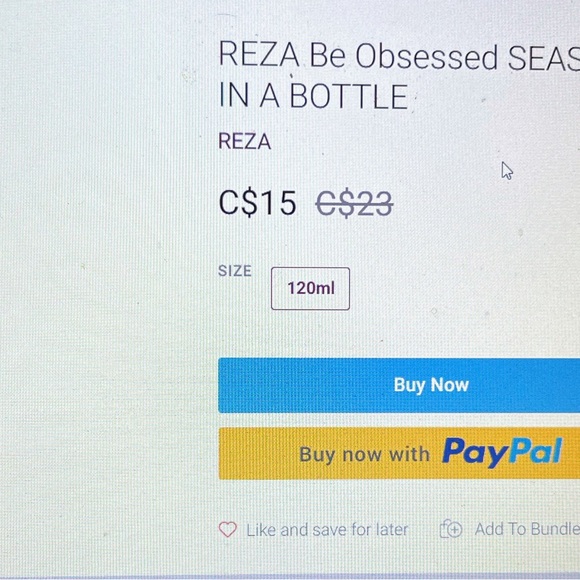 Reza be obsessed Seaspray vacation in a bottle - Picture 2 of 2